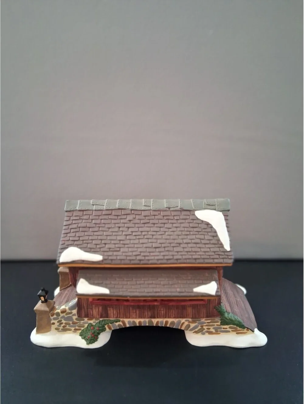 Vintage Heartland Valley Village Porcelain Christmas Bridge